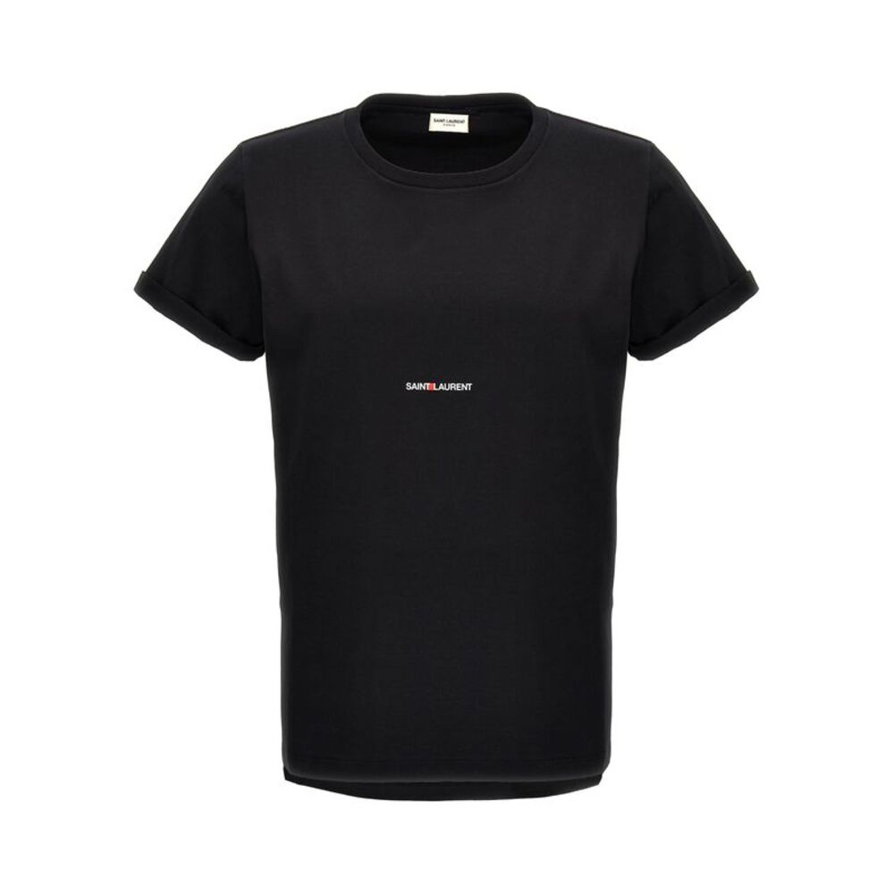 Saint Laurent Black Cotton Men's T-Shirt
